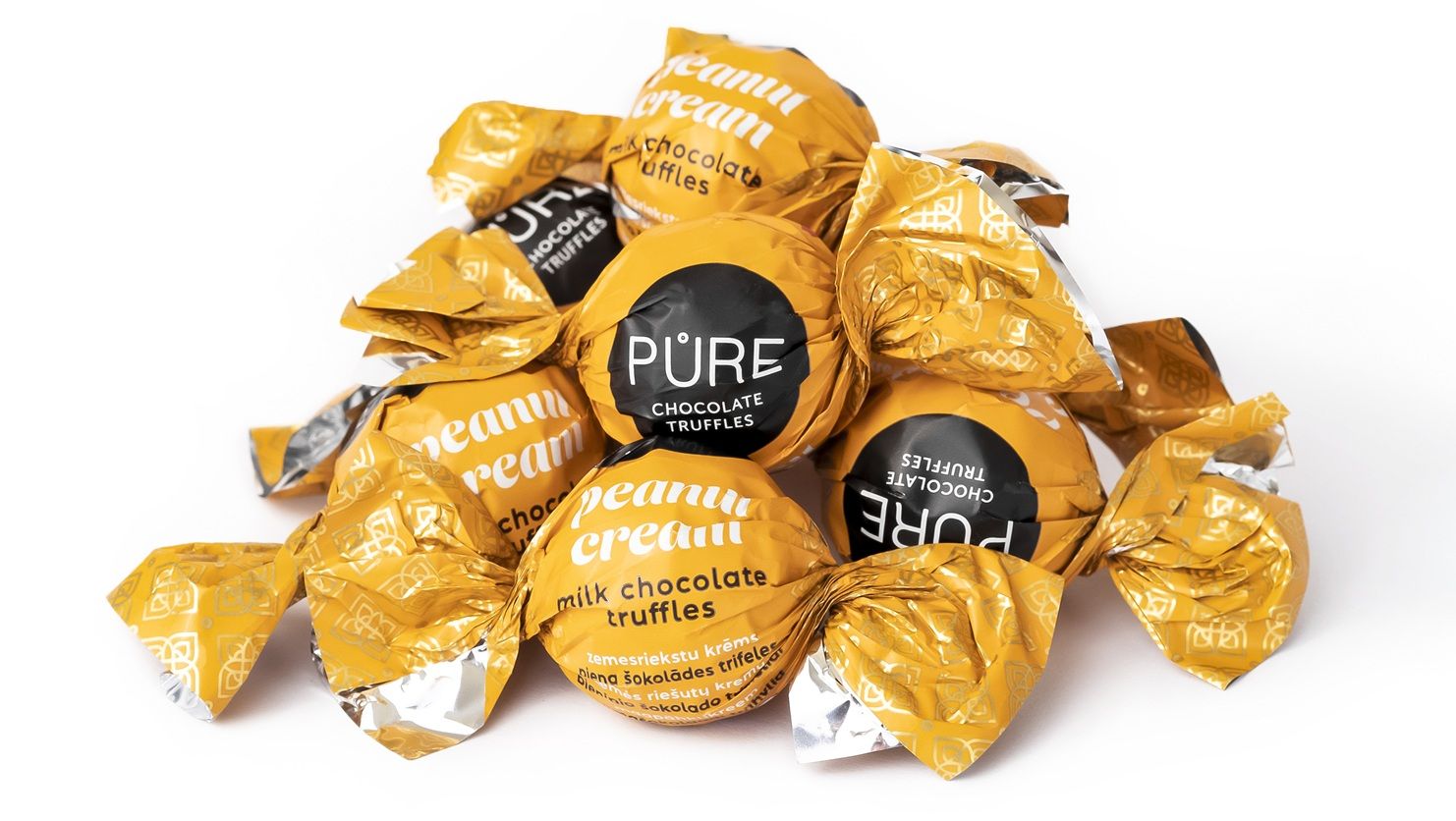 Pure Chocolate Piena šokolādes trifeles ar