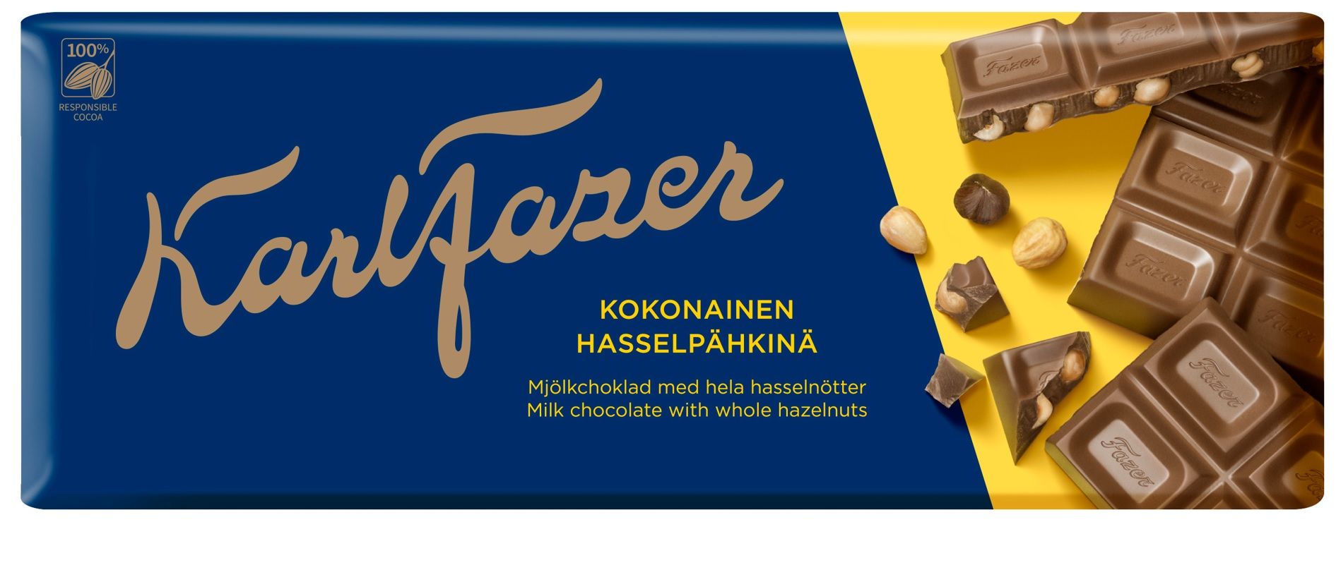 Piena šokolāde KARL FAZER ar veseliem