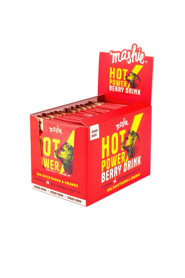 Karstais dzēriens MASHIE Hot Power, smiltsērkšķu energy drink, 15gab (450-23601)