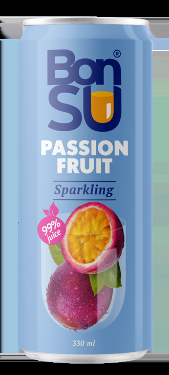 Gāzēts atspirdzinošs marakujas sulas dzēriens BONSU, 330 ml (DEP) (450-22957)