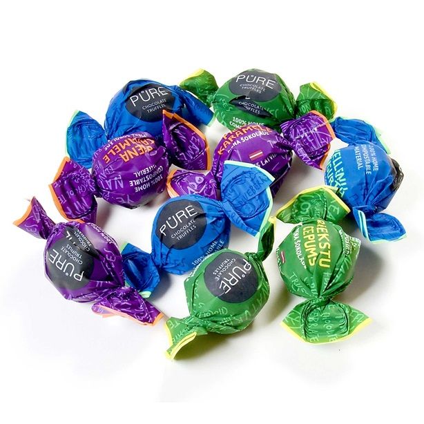 Pure Chocolate Piena šokolādes trifeles ar