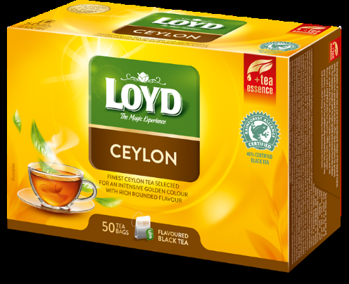 Aromatizēta melnā tēja LOYD Ceylon, 50x2g (450-11588)