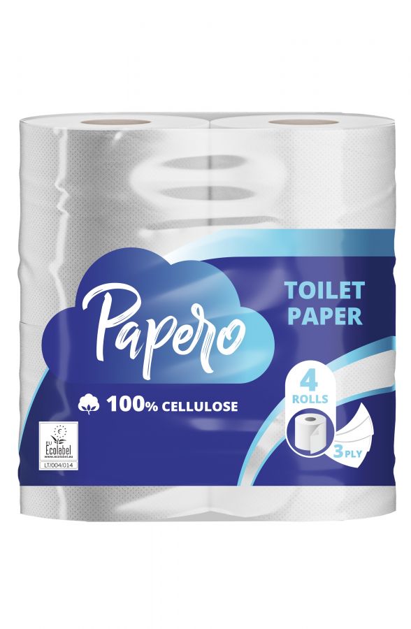 Tualetes papīrs PAPERO, 3 slāņi, 15