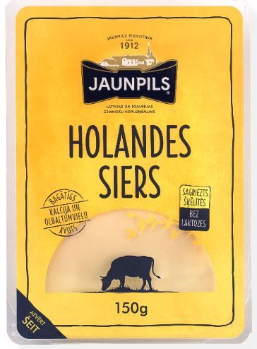 Jaunpils pienotava Holandes siers JAUNPILS šķēlītēs