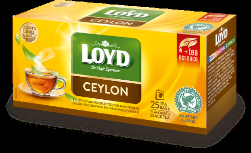 Aromatizēta melnā tēja LOYD Ceylon, 25x2g (450-11587)