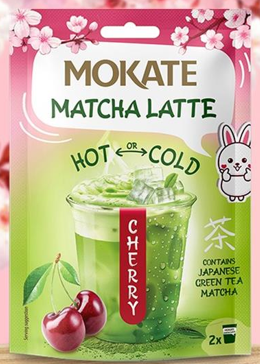 MOKATE Matcha Latte ar ķiršu garšu