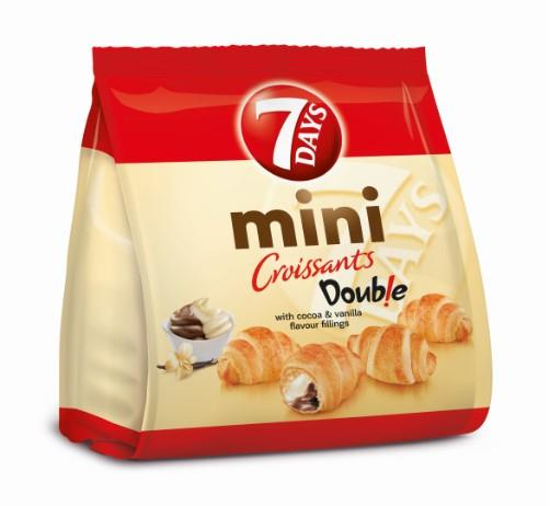 7DAYS kruasāni MINI ar kakao un vaniļas pildījumu 185g (450-27446)
