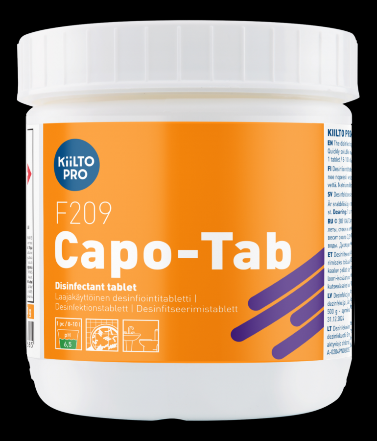 Dezinfekcijas tabletes KIILTO Pro F 209 Capo Tab, 500g (400-08973)