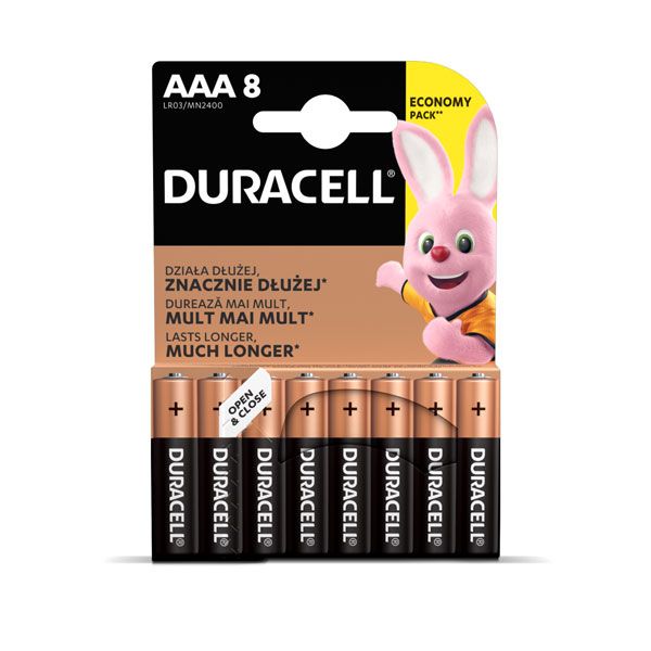 Baterija  DURACELL AAA Basic, LR03 8