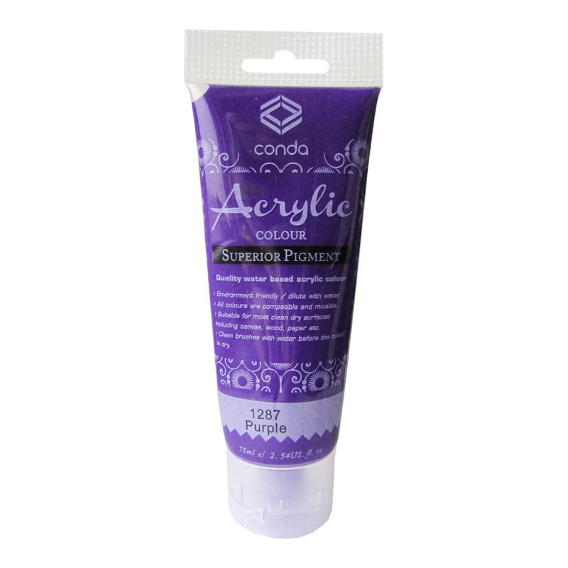 Grafitas Akrila krāsa, 75ml, 1287 violeta