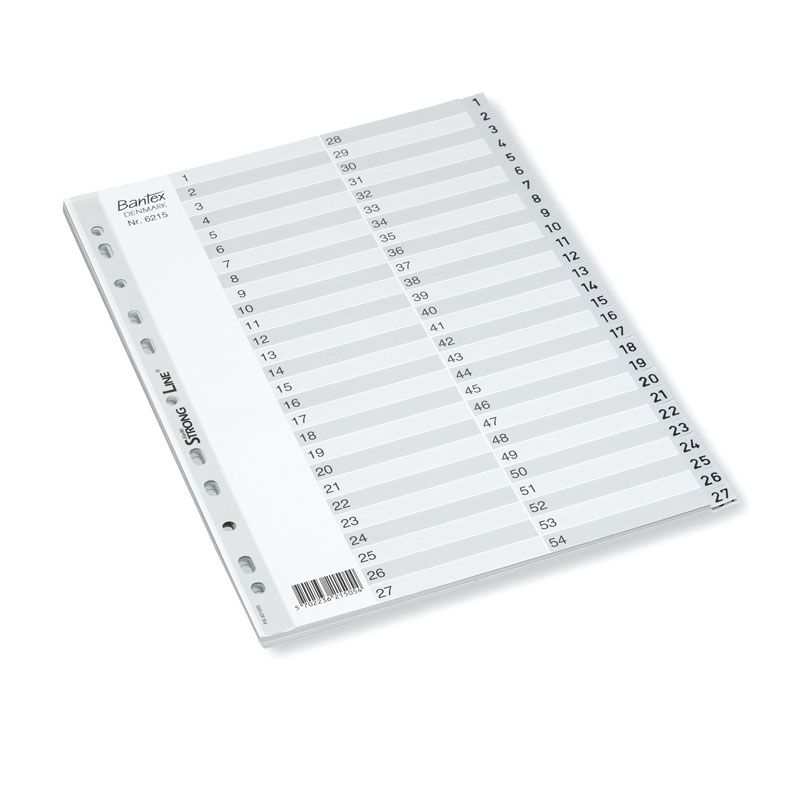 Sadalītājs dokumentiem Bantex Strong Line A4, 1-54 (150-00883)