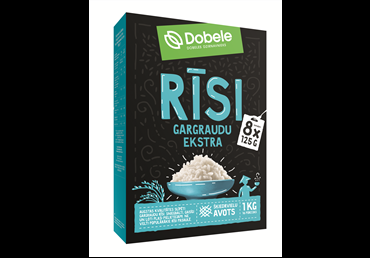 Dobeles Dzirnavnieks Rīsi gargraudu DOBELE, 8x125g