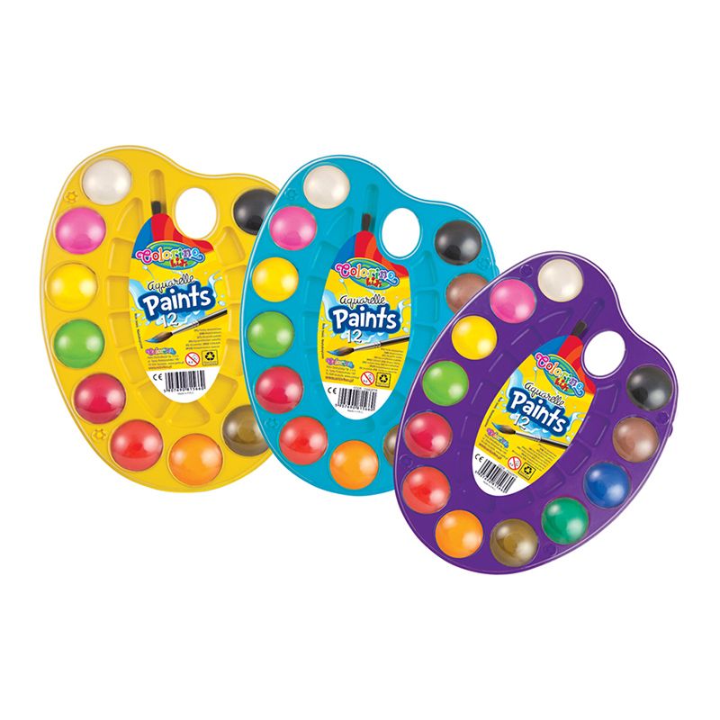 Akvareļu krāsu palete COLORINO KIDS, 12