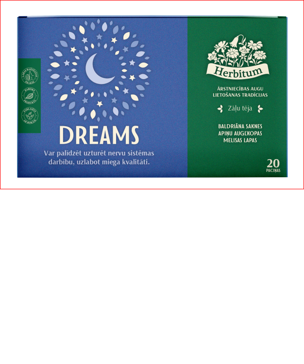 Zāļu tēja HERBITUM Dreams, 1.5gx20gab
