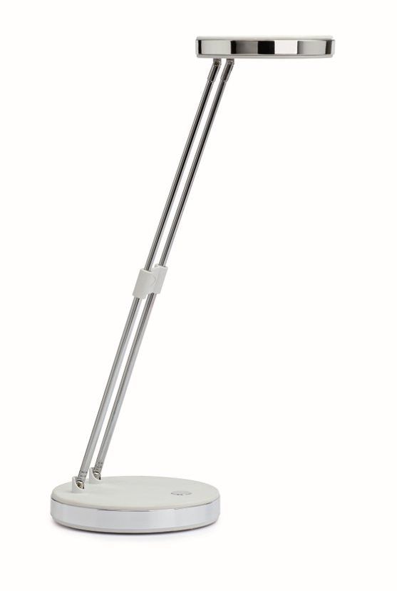 Galda lampa MAULpuck, LED spuldze, apaļa