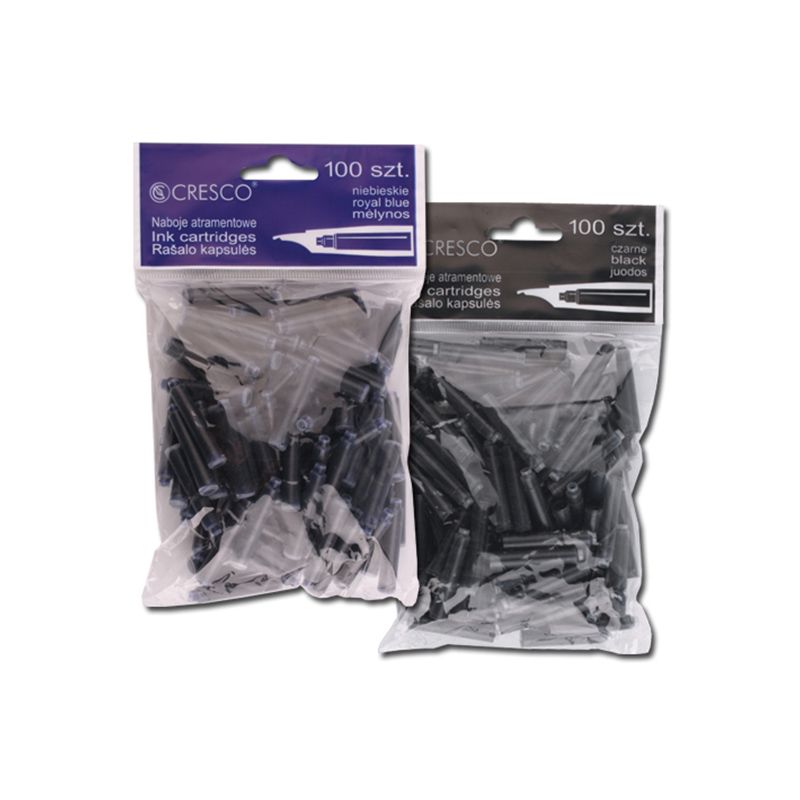 Tintes kapsulas CRESCO īsas, melnas 100