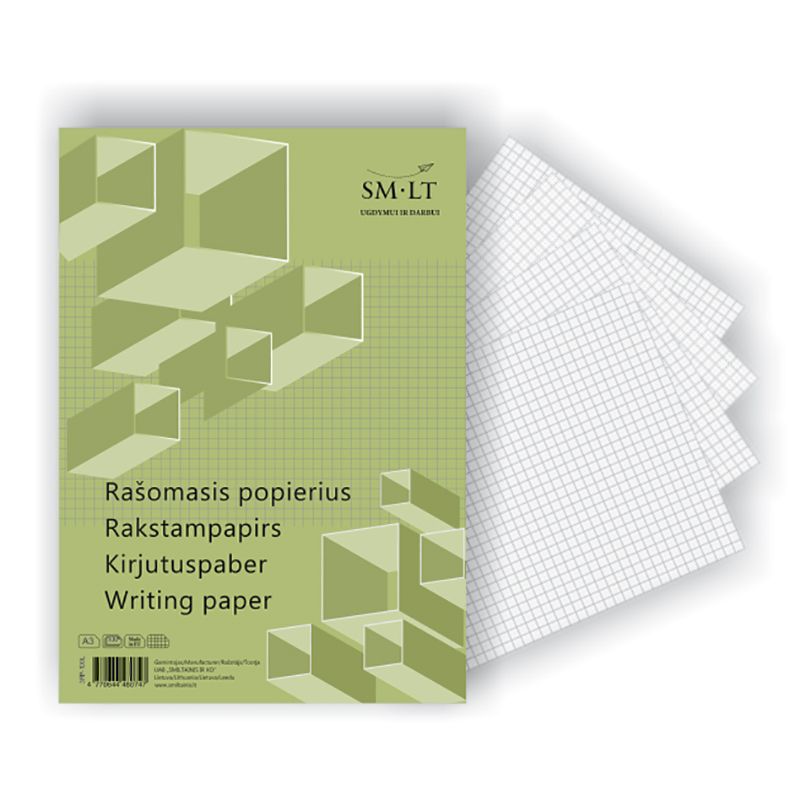 Rakstāmpapīrs SMLT rūtiņu, A3 formāts, 100