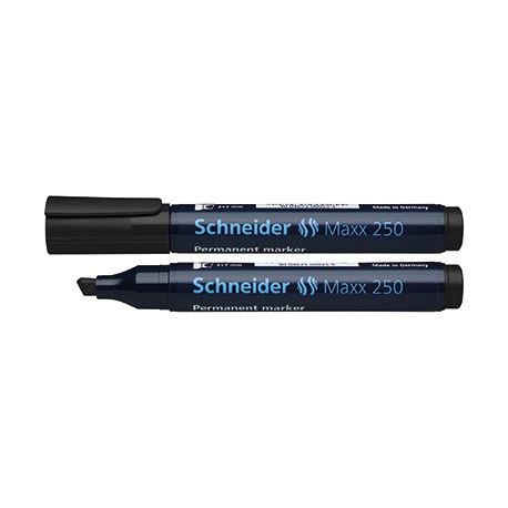 Noturīgais marķieris SCHNEIDER Maxx 250 slīps, melns (200-01450)
