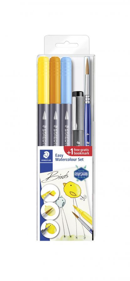 Flomasteri ar akvareļu effektu STAEDTLER 3001, abpusēji (200-13758)