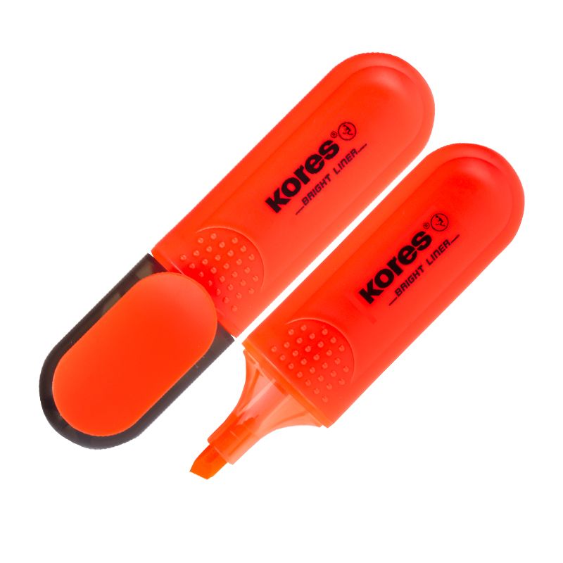 Teksta marķieris KORES BRIGHT LINER oranžs (200-07753)