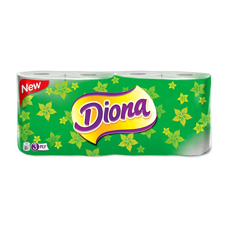 Tualetes papīrs GRUINE DIONA, 3 sl