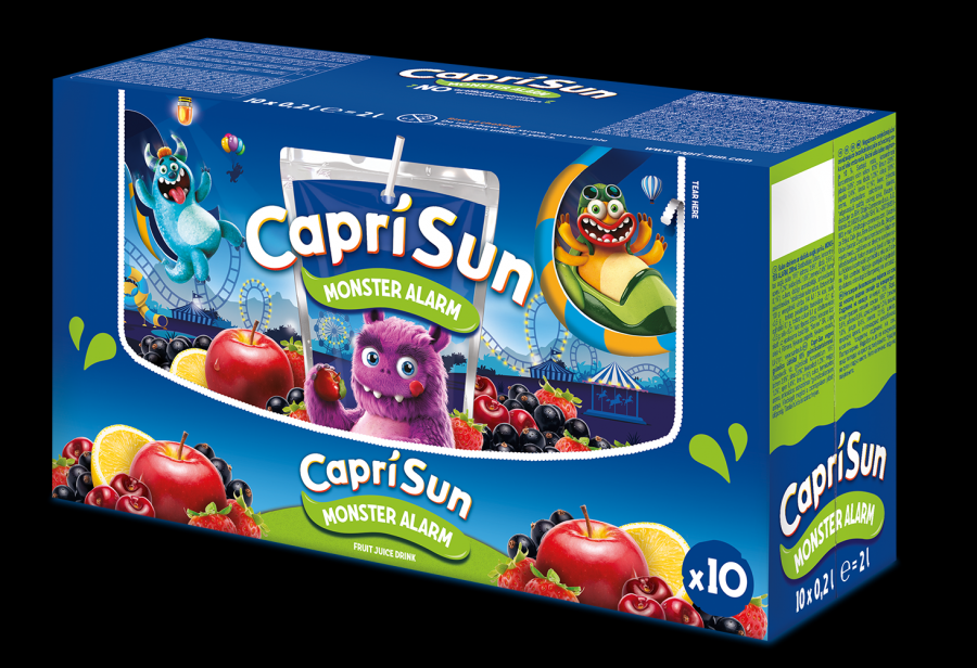 Sulas dzēriens CAPRI-SUN Monster Alarm Fruit, 10x0.2l (450-23273)