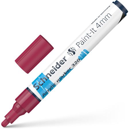 Akrila marķieris SCHNEIDER Paint-it 320, 4mm, bordo (200-14319)