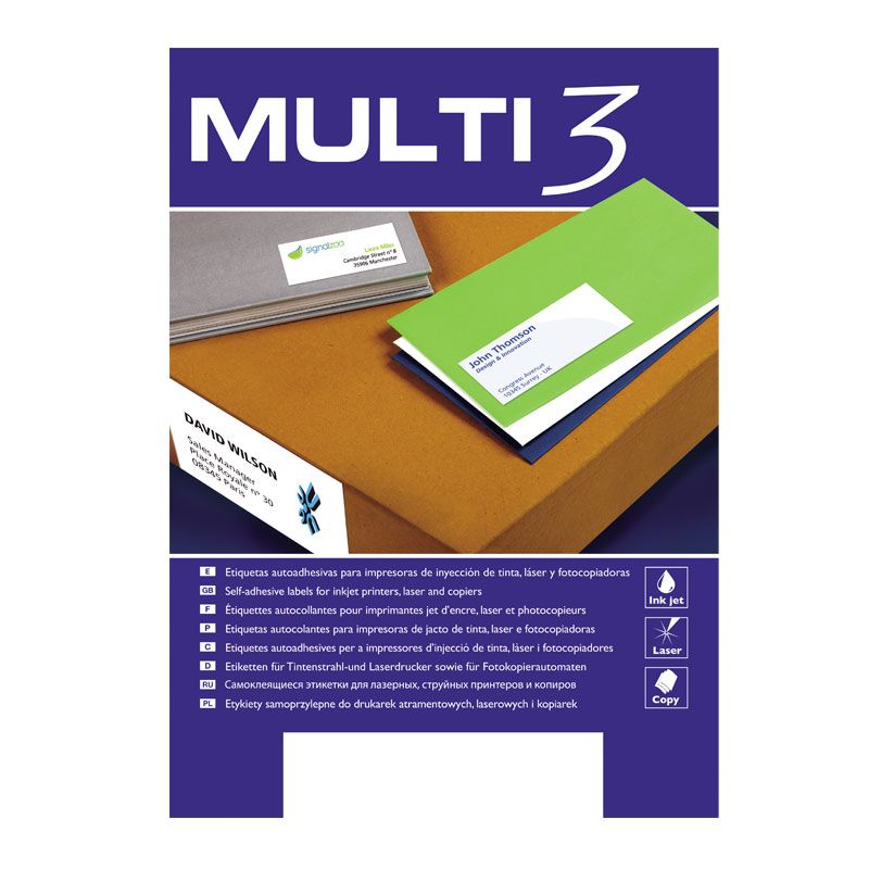 Uzlīmes MULTI 3 ar izmēru 105x148mm