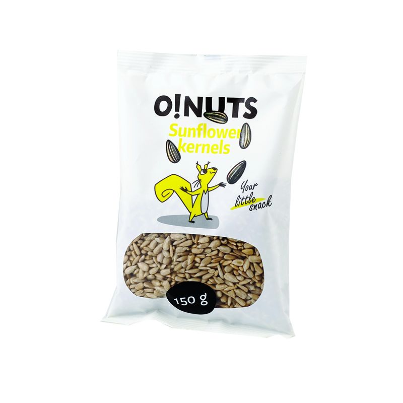 Saulespuķu sēklas O!NUTS, lobītas, 150