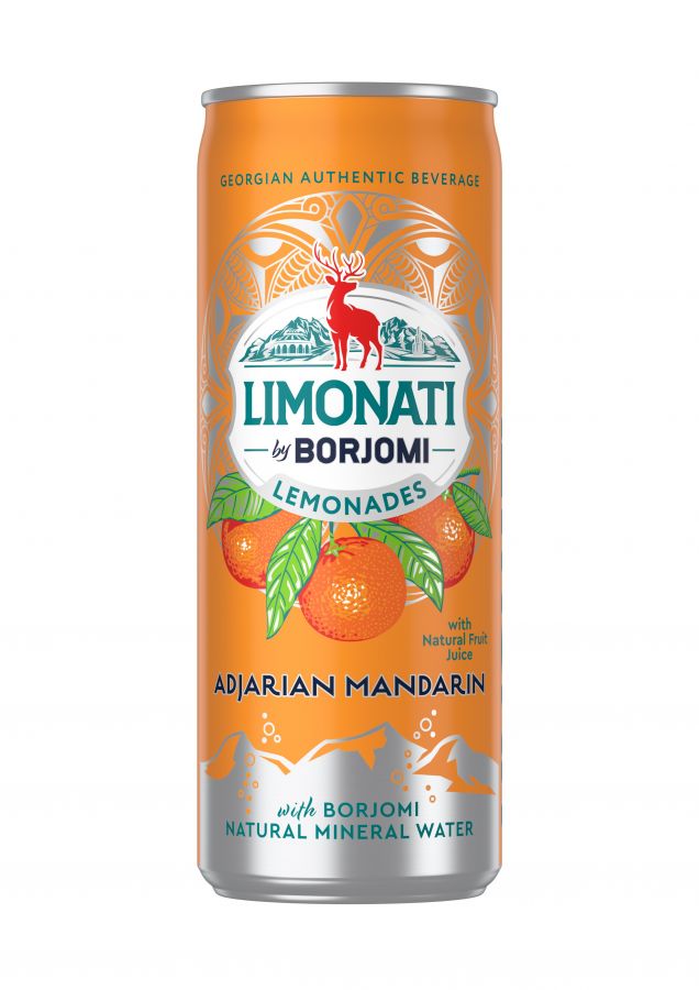 Limonāde Limonati by BORJOMI, mandarīnu, bundžā