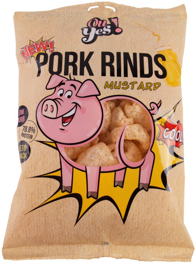 Cūkādiņas OU YES! ar sinepēm, 60g