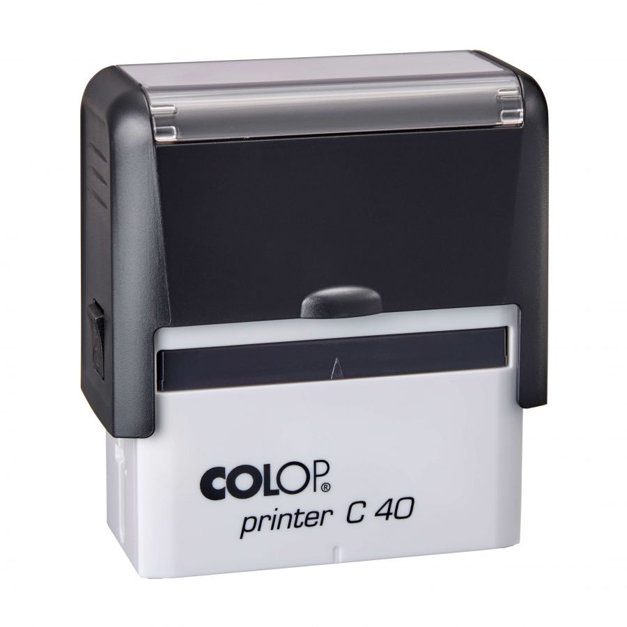 Zīmogs COLOP Printer C40, melns korpuss