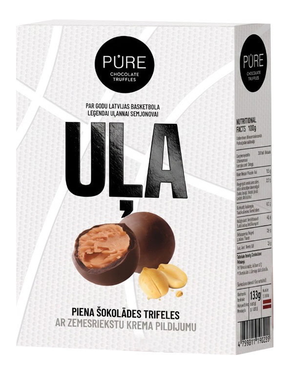 Pure Chocolate Piena šokolādes trifeles ar