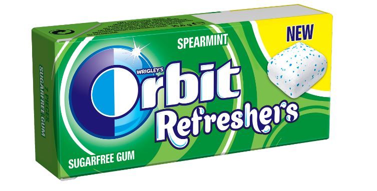 Dražejas ORBIT Refresher`s Spearmint 15,6g