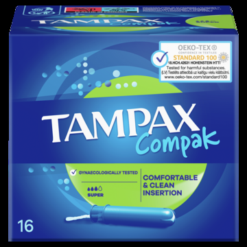 Tampax Compak Super 16 gab. (400-08670)