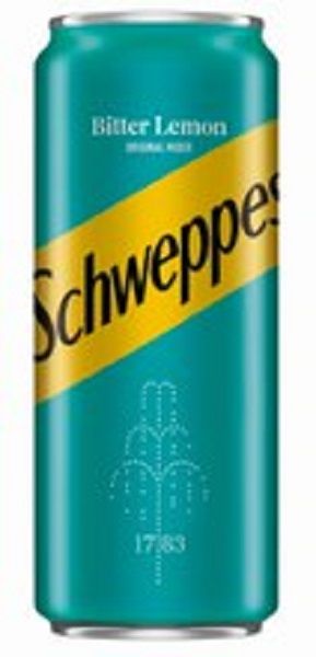 Gāzēts dzēriens SCHWEPPES Bitter Lemon, bundžā, 0.33l (DEP) (450-27835)