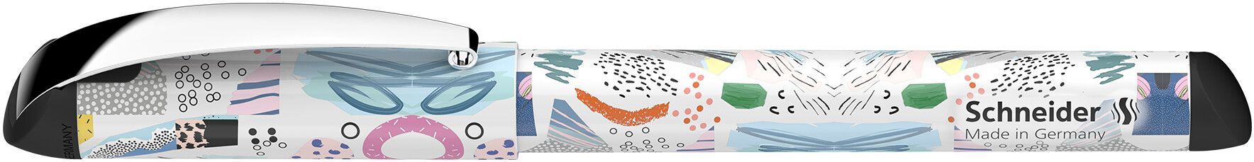 Tintes pildspalva SCHNEIDER Glam, melnas krāsas korpuss, zila (200-14278)