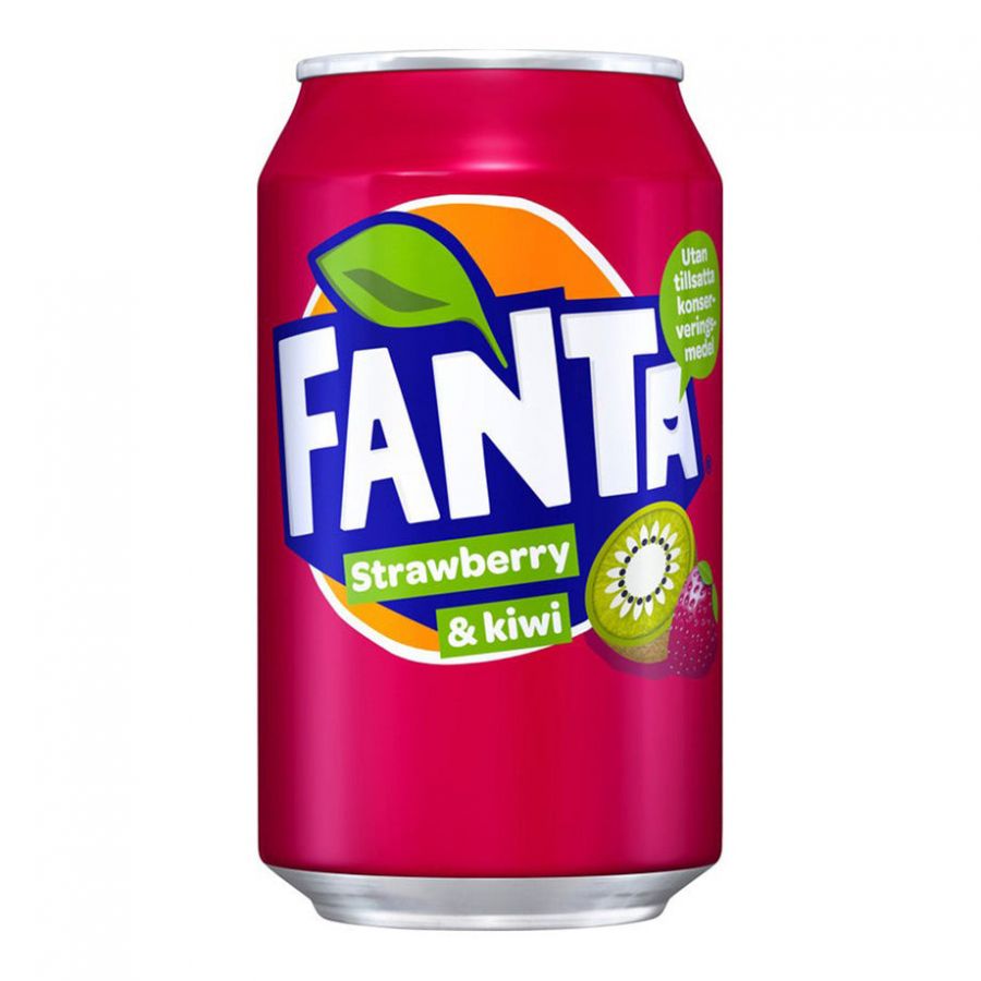 Gāzēts dzēriens FANTA Strawberry Kiwi, bundžā