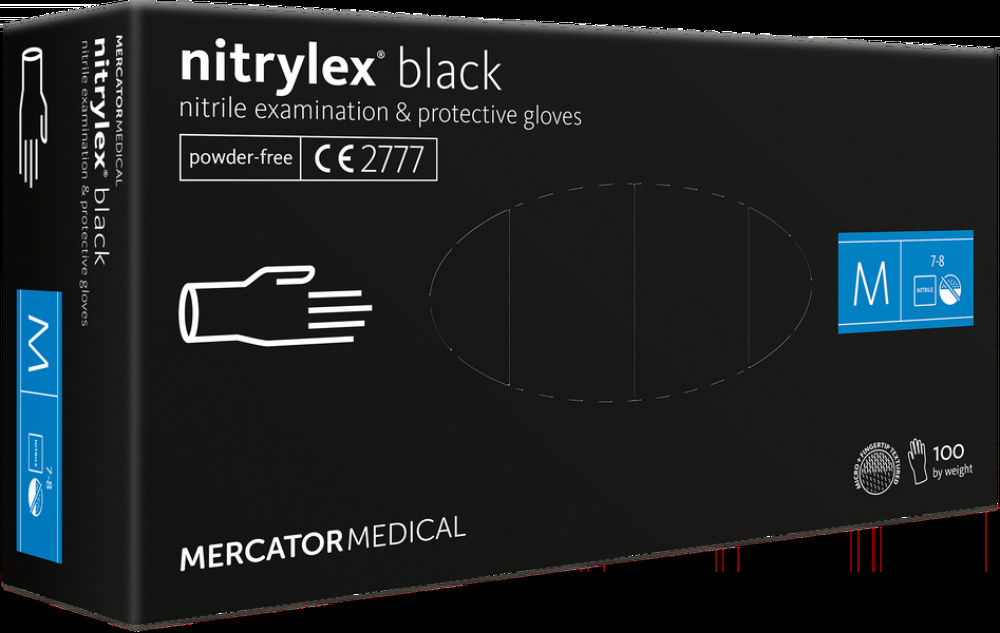 Mercator Cimdi nitrila Nitrylex PF, bez