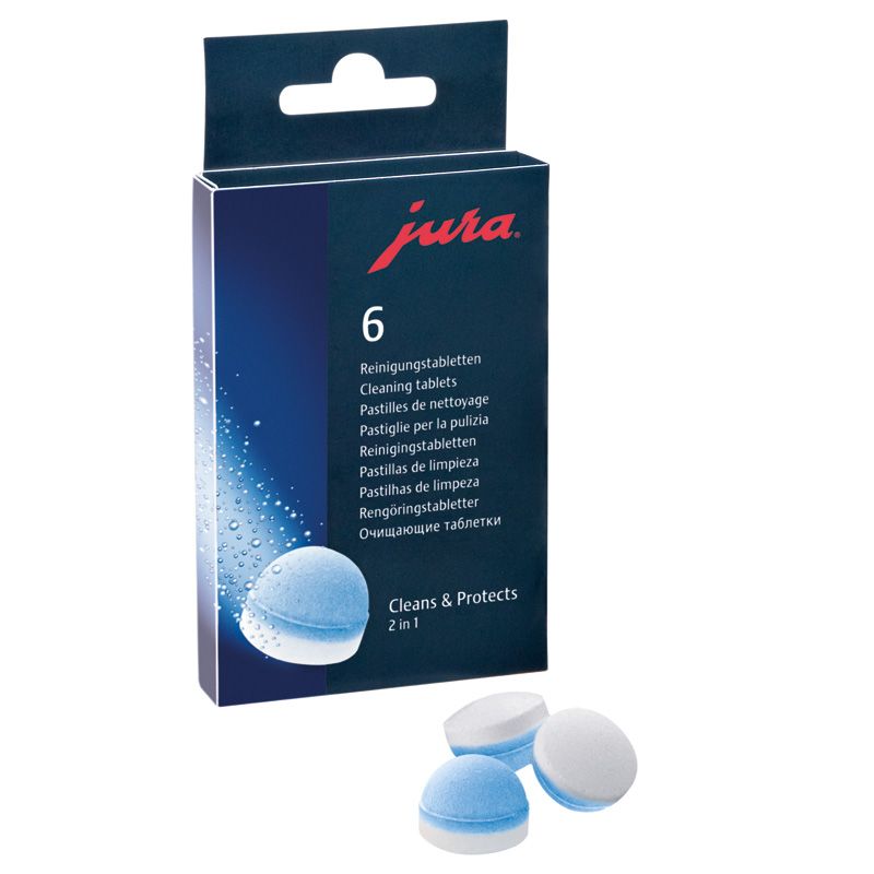 Tīrīšanas tabletes Jura 2 in 1, 6 tabletes iepakojumā (400-01485)