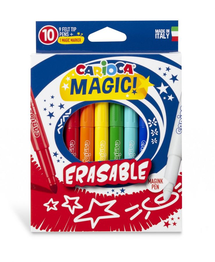 Flomasteri CARIOCA MAGIC, 9gab. + 1