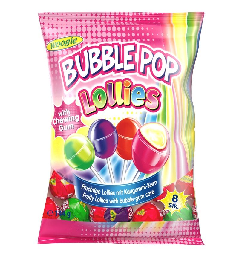 Karameles ar košļājamo gumiju WOOGIE Bubble