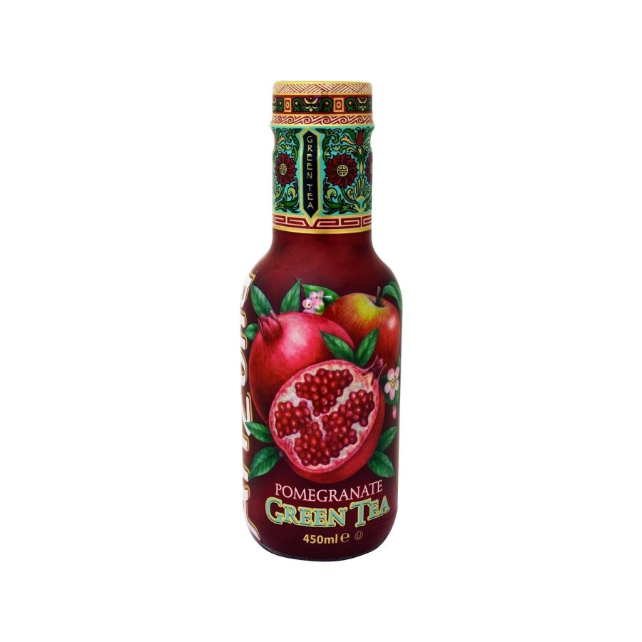 Zaļā ledus tēja ARIZONA ar granātābolu garšu, 0.45l PET (450-11715)