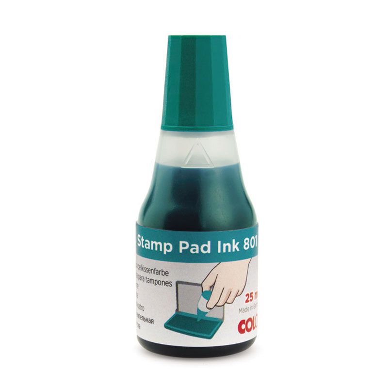 Zīmogu tinte COLOP 801 zaļa, 25