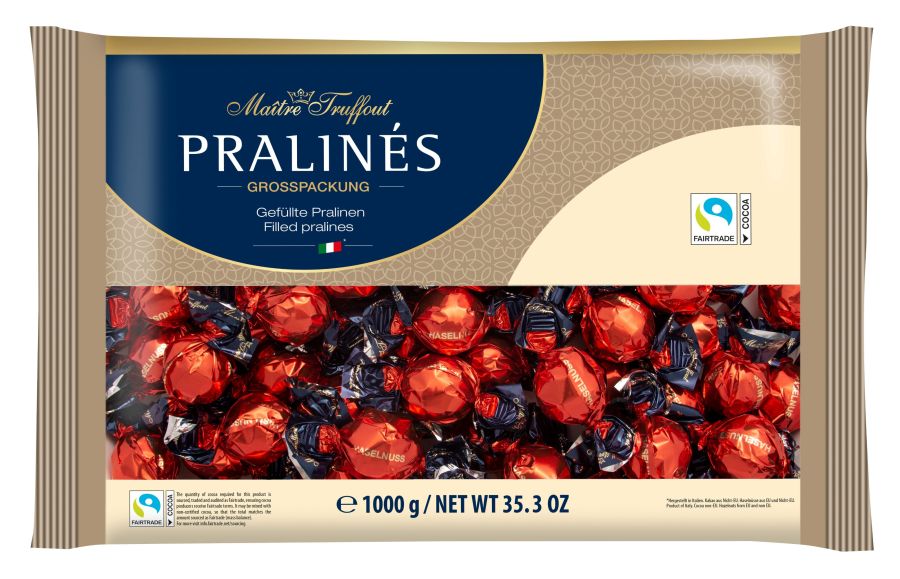 Šokolādes pralinē konfektes MAITRE TRUFFOUT