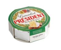Mīkstais siers PRESIDENT Camembert ar Provansas