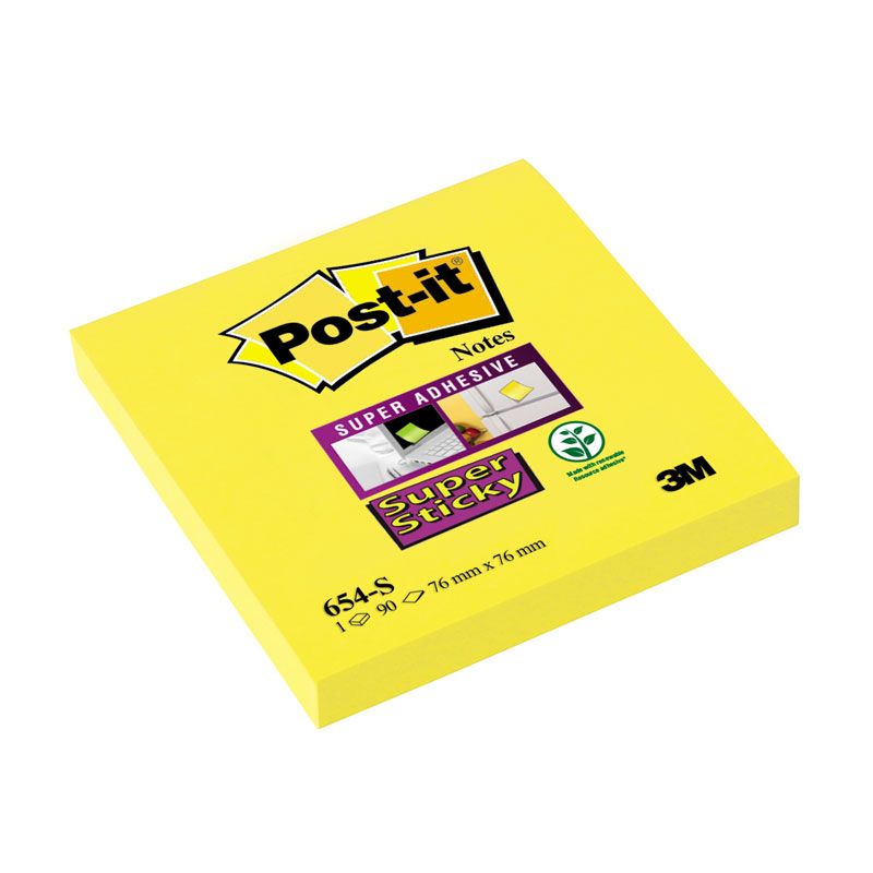 Piezīmju līmlapiņas Post-it Super Sticky 76x76mm