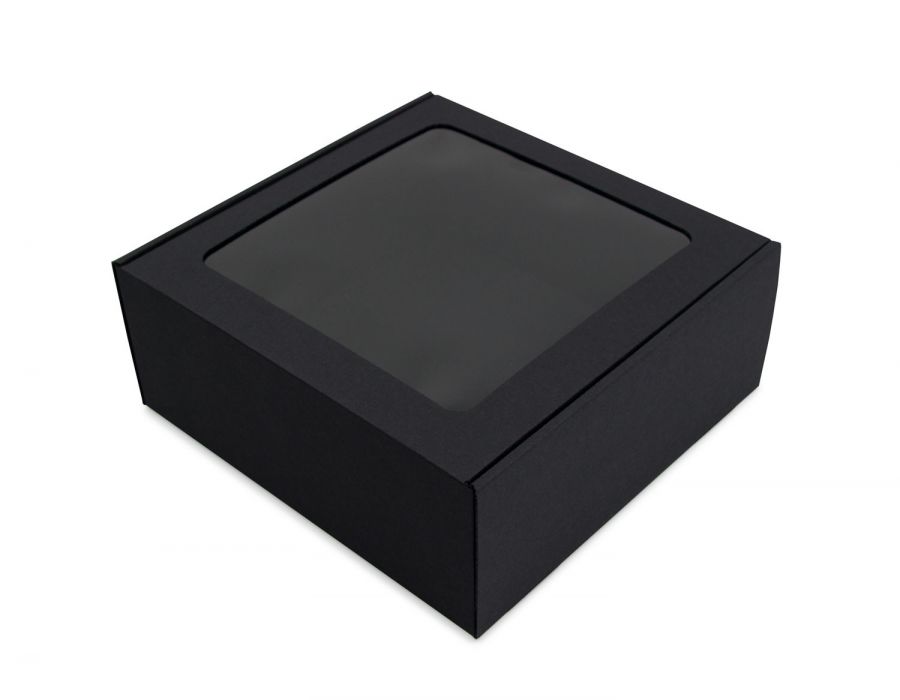 Superbox Dāvanu kaste ar logu, melna