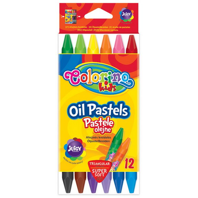 Eļļas krītiņi COLORINO 12 krāsas (200-07029)