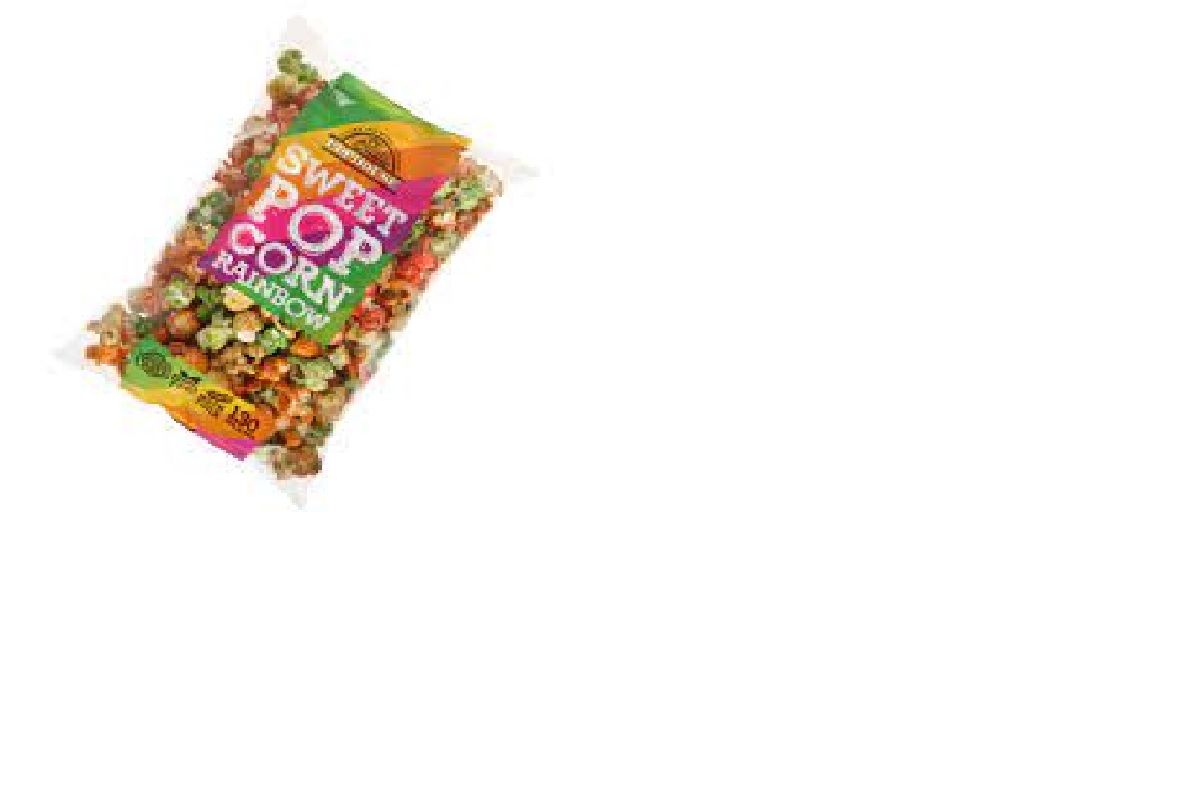 Popkorns saldais POPHOUSE Rainbow, 130g (450-14571)